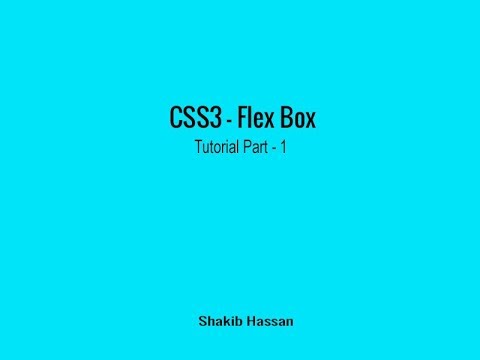 CSS3 Flex Box Tutorial in bangla - YouTube