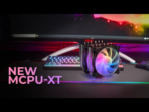 Mars Gaming MCPU-XT Dual Fan CPU Cooling with ARGB for AM4/AM5/1200/115x/1700 Socket
