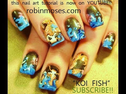 fantasy art and tree chatter of aquariann: Manicure Monday: Don't Be Koi  Nail Polish Strips by Sally Hansen Salon Effects