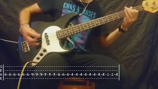 Video thumbnail of "Misfits - Helena Bass Cover (Tabs)"