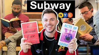 i read books i saw strangers reading on the new york subway