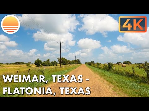 Weimar Texas to Flatonia Texas Drive with me the long way on country roads