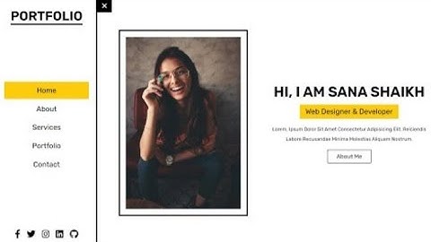 Complete Responsive Personal Portfolio Website Design Using HTML - CSS - JavaScript - PHP - MySQL