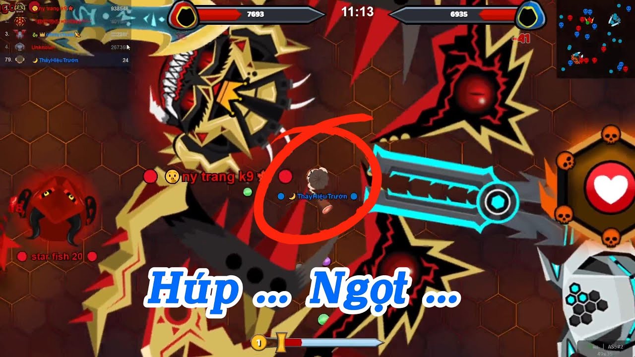 Evowars.io #730 : Húp Lv 40 = Lv 1 lại còn Tripble Kill cơ chứ - Rank 106