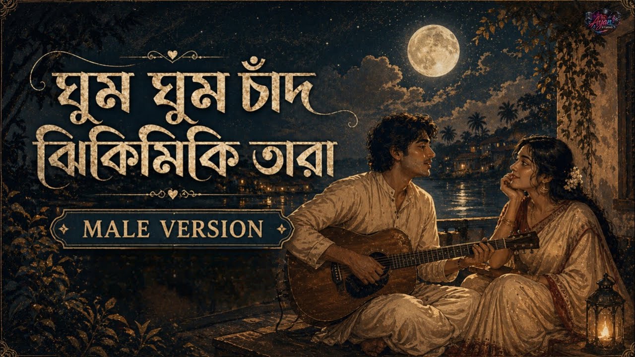 Download Ghum Ghum Chand Jhikimiki Tara | Male Version | Romantic Bengali Song MP3