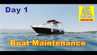 Pre Season Boat maintenance  - Cleaning, Fixing & Buffing - DAY 1 @boatingforbeginners7949
