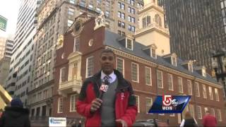 Iconic statues return to Old State House following restoration