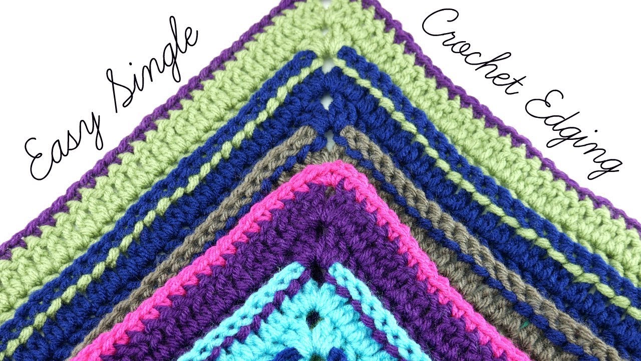 Easy Single Crochet Edging YouTube