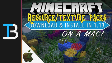 How to Download & Install Resource Packs/Texture Packs in Minecraft 1.13 on a Mac