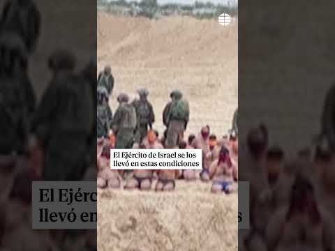 Polémicas imágenes del Ejército #israelí con #palestinos maniatados y semidesnudos