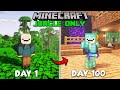I Survived 100 Days in JUNGLE ONLY world in Minecraft ( HINDI )