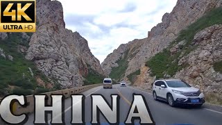 Scenic and relaxing drive across the Tibetan mountains and grasslands #4kvideo #4knature