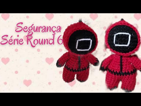 Amigurumi Boneca Batatinha Frita 1, 2, 3 Round 6 Squid Game