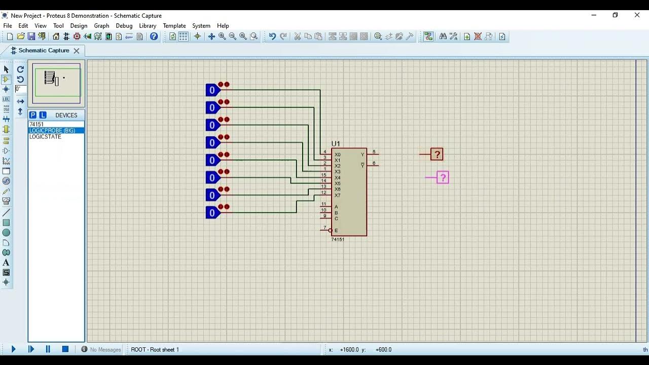 Simulasi Multiplexer in proteus YouTube