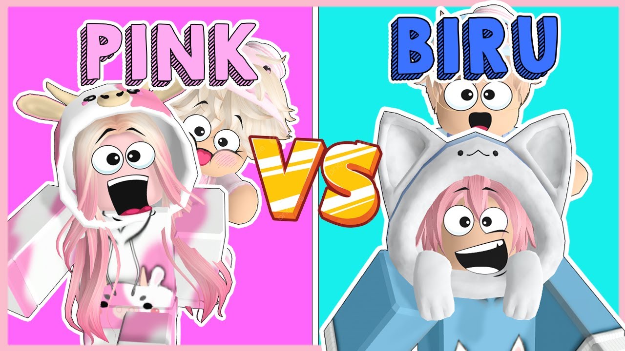 TEAM BIRU MELAWAN TEAM PINK! Roblox Indonesia