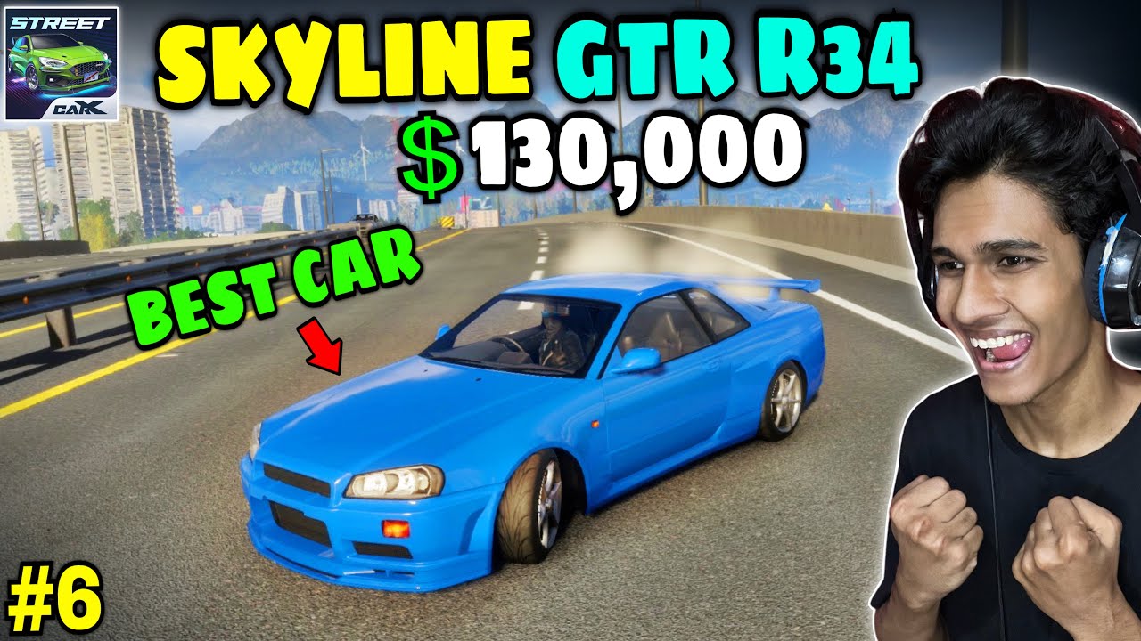 Новая машина Sykline GT-R R34 за 130 000 долларов 😱 Супербыстрая 🤩 — геймплей CarX Street на хинди