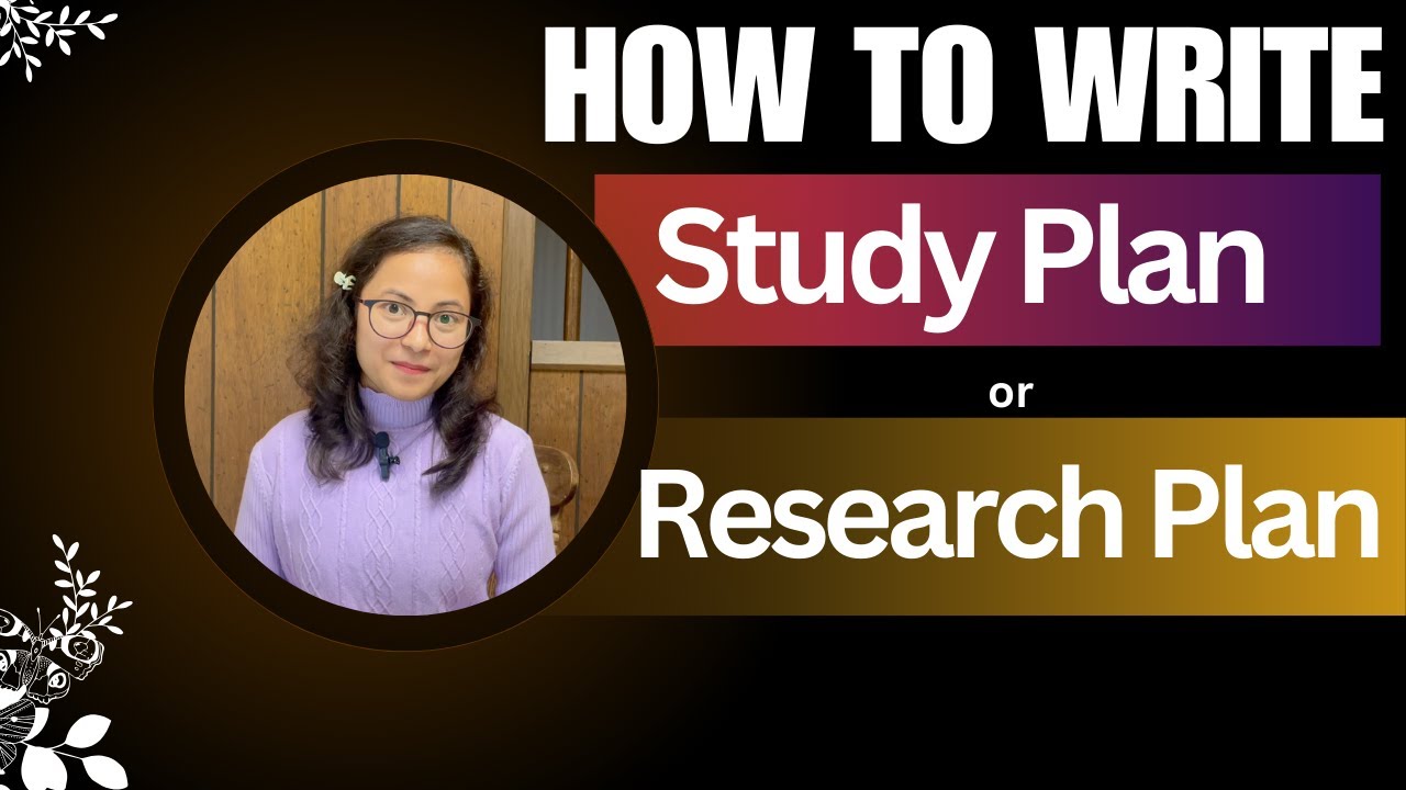 How to write a study plan or research plan।।Study in China - YouTube