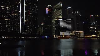 Singapore Skyline View from Marina Bay Sands - 4K Walk