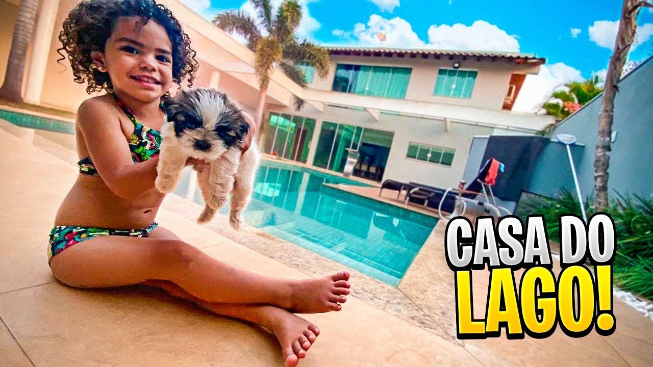 LEVEI MINHA CACHORRINHA PARA PASSEAR NA CASA DO LAGO 🐶