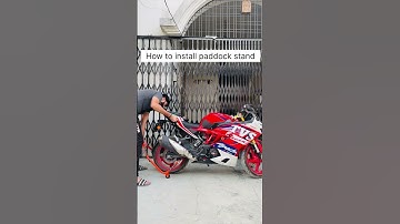 How to use Paddock Stand #shorts #rr310 #bikes #trending #explore #tvsapacherr310  #accessories