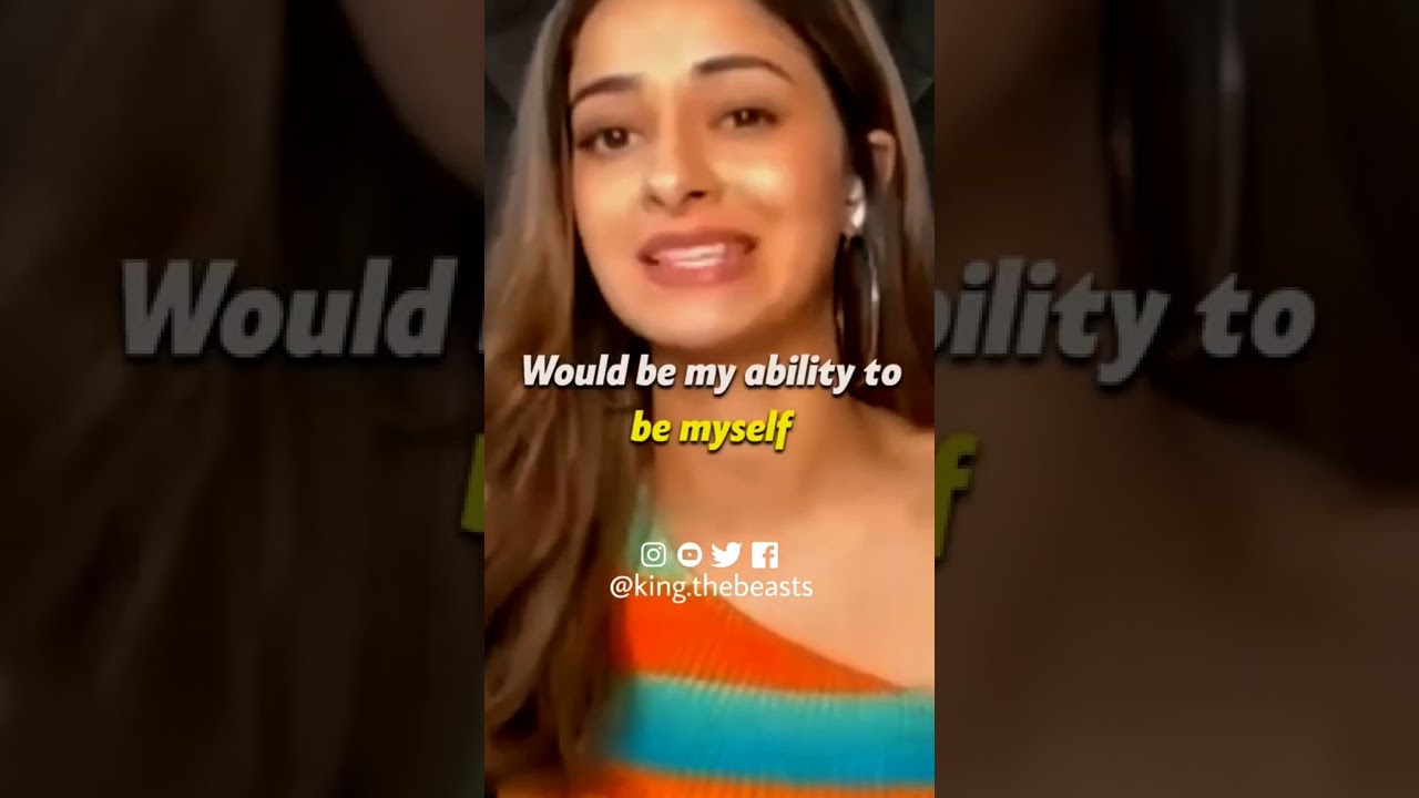 Most important thing in a relationship  Be yourself. - ananya pandey - 