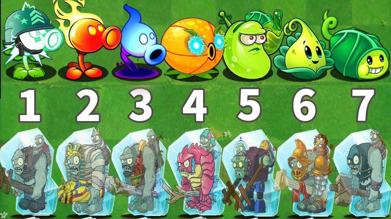 Pvz 2 Challenge - All Plants Vs Team Gargantuar Forzen - How many ...