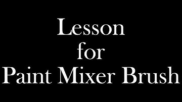 "Basic lessons for the Affinity Photo": Lesson for Paint Mixer Brush