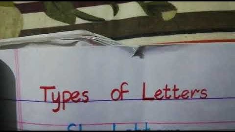 Class prep subject English lecture 1 Types of Letters