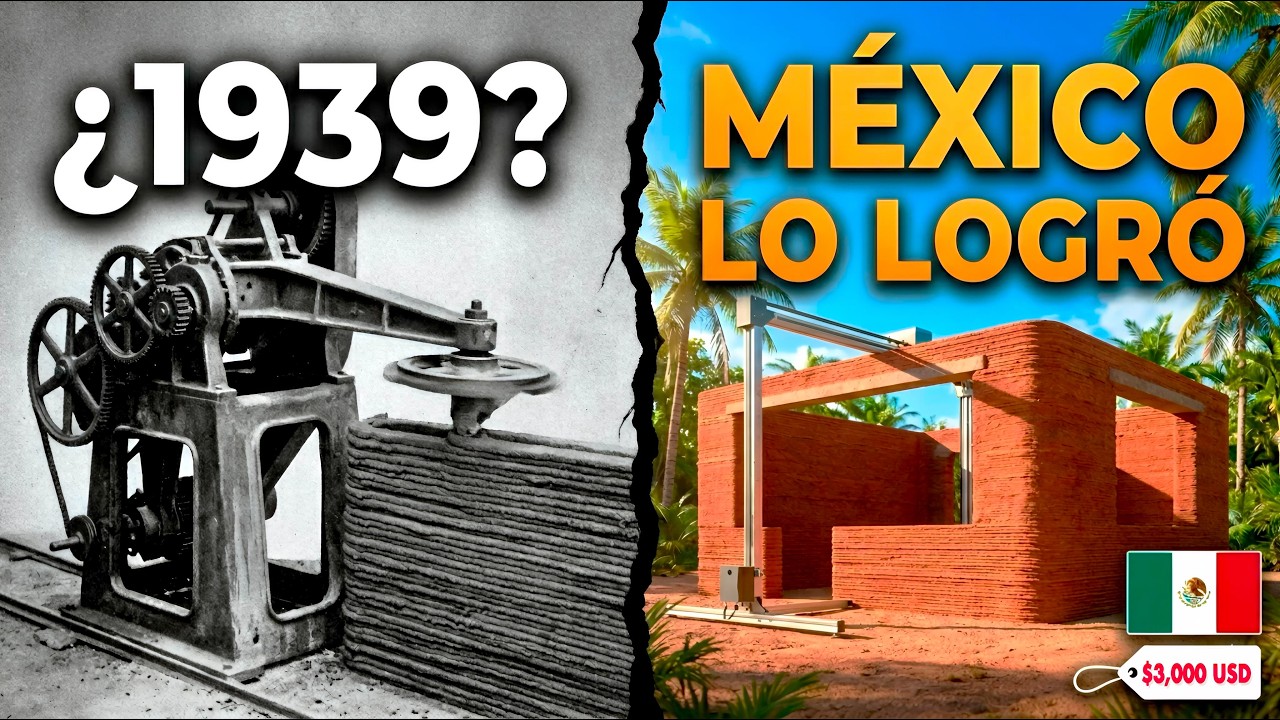 ¿Casas 3D en México? De la máquina de 1939 al éxito en Yucatán