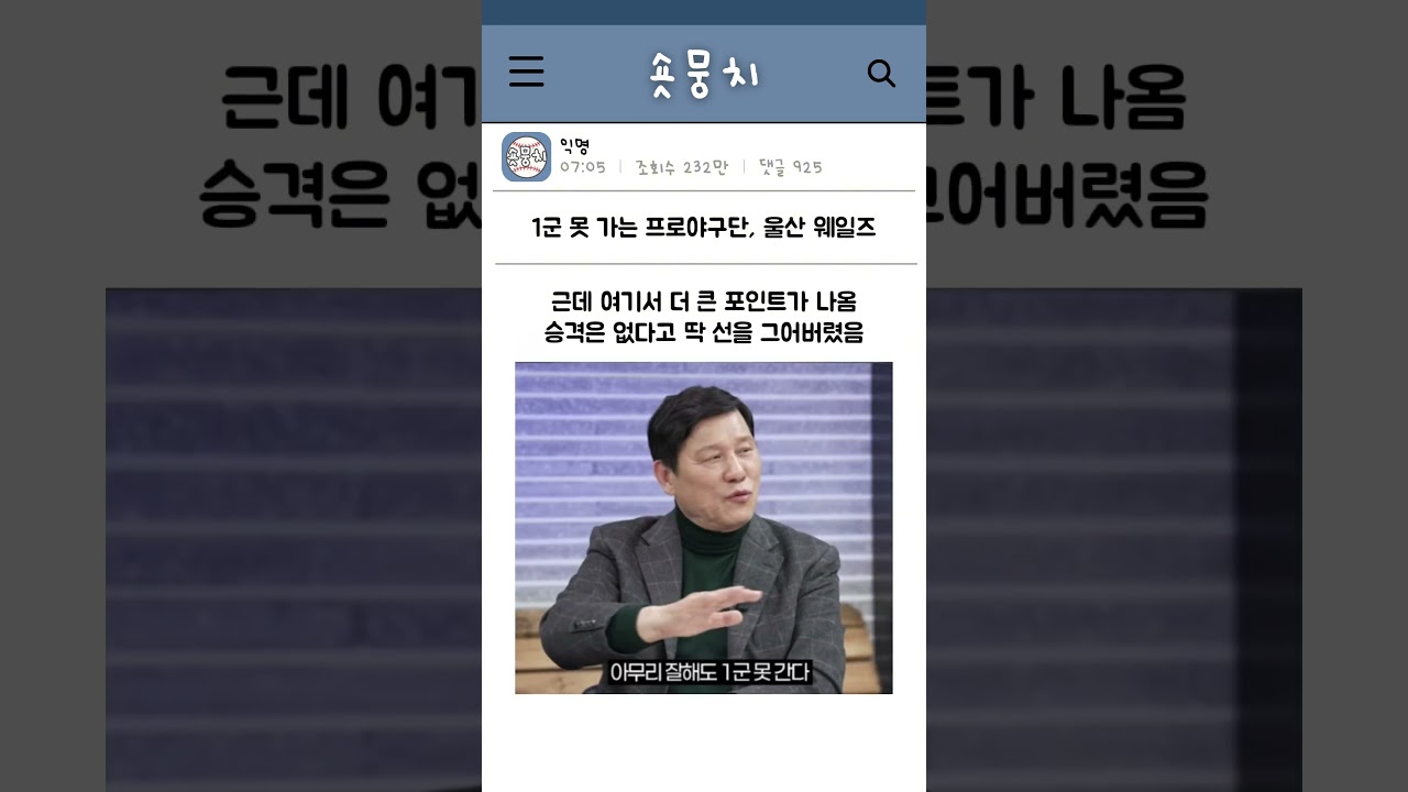 1군 못 가는 프로야구단, 울산 웨일즈