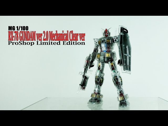 Review MG 1/100 Rx-78 Gundam ver 2.0 Mechanical Clear ver ProShop