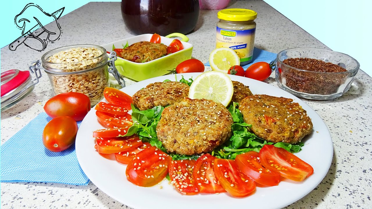 BURGERS VEGAN DI LENTICCHIE | CON SALSA TAHINI