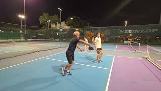 Pickleball friendly match at Singapore Swimming Club