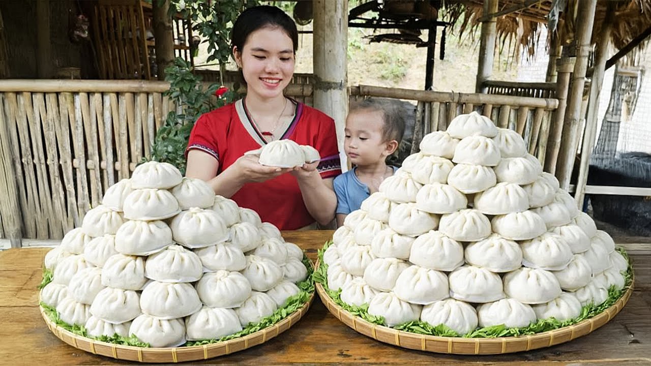 Making Delicious Dumplings from Bird Eggs, Mushrooms and Meat to Bring to the Market