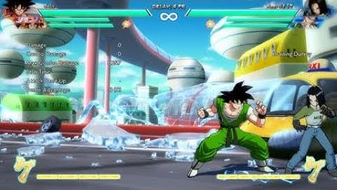 DRAGON BALL FighterZ Base Goku corner spark loops