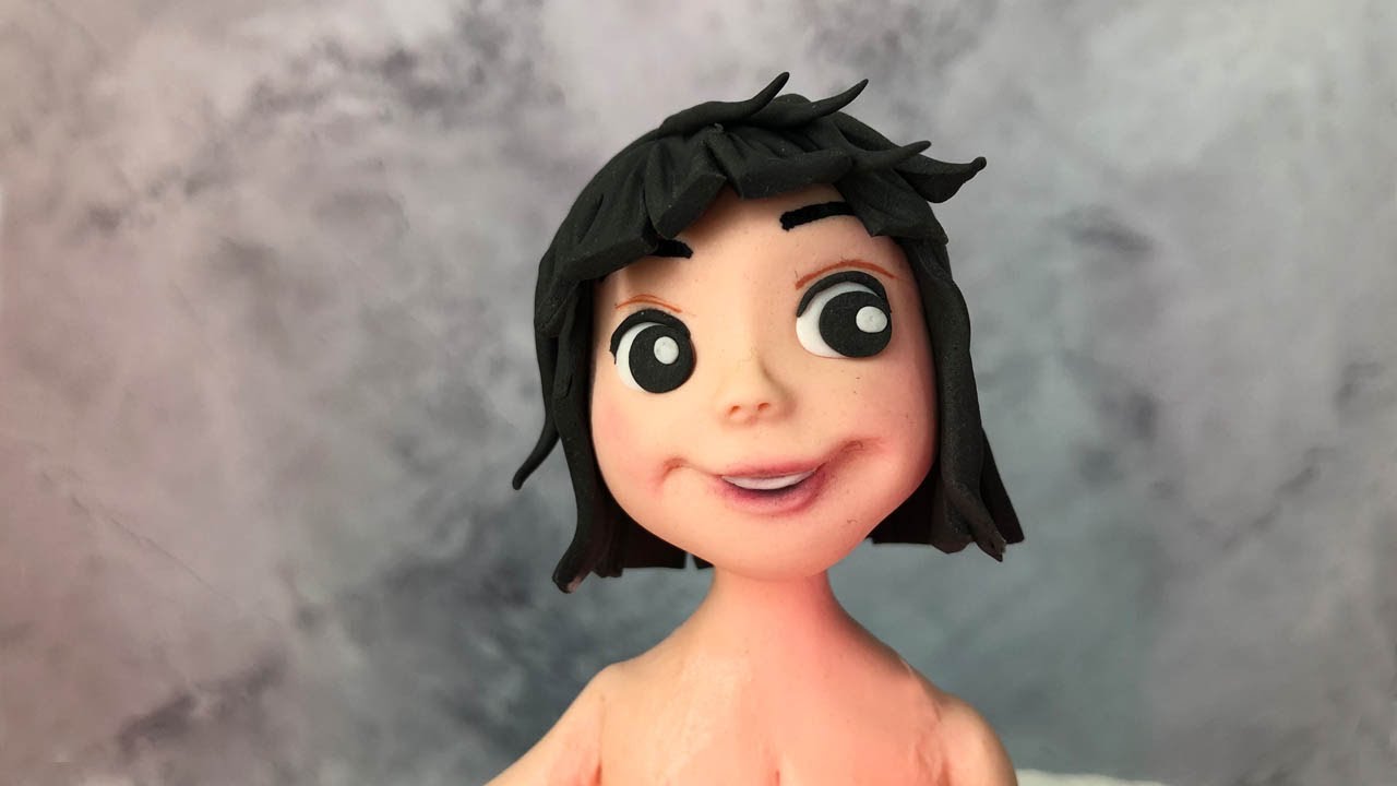 How to make a fondant face tutorial - easy / Creating a Boy's Face Fondant / Glava dečaka od fondana