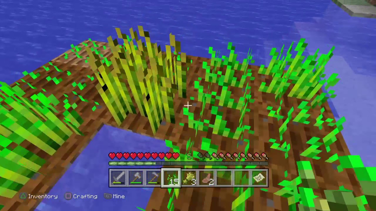 Minecraft ps4 | making wheat farm and cow farm | part 2 - YouTube