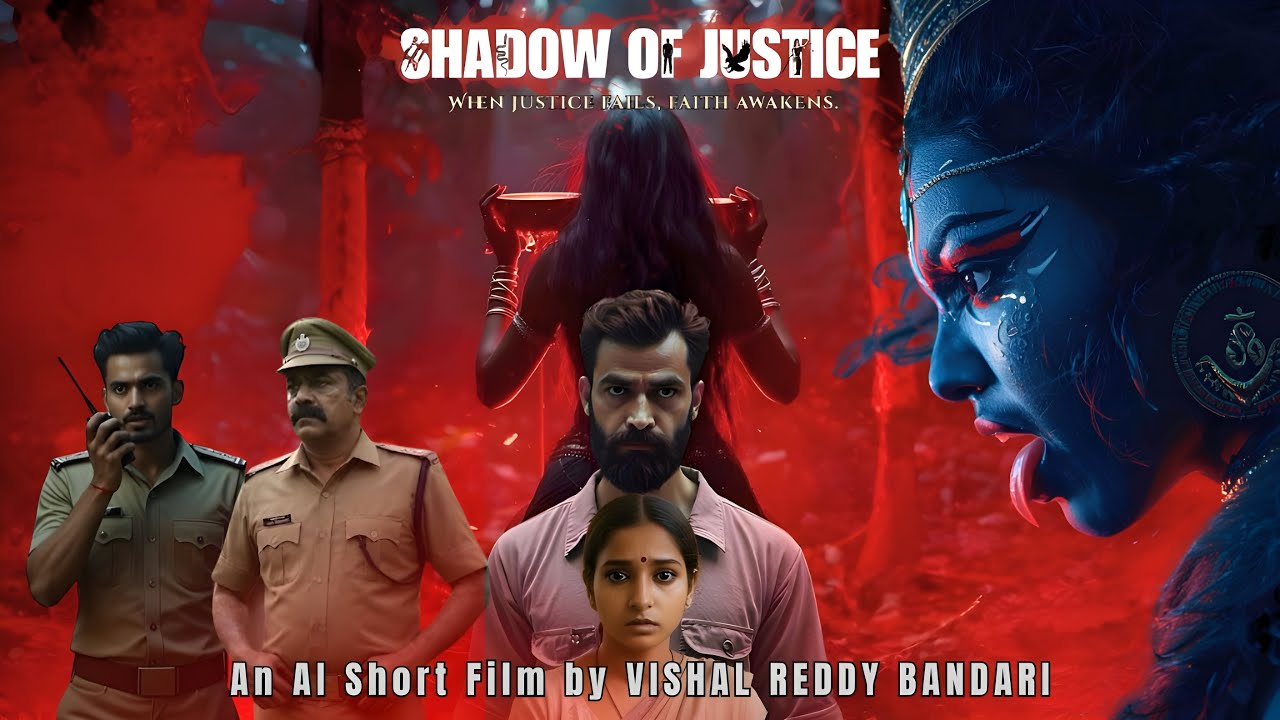 SHADOW OF JUSTICE | AI Short Film | Telugu | Frames by Vishal