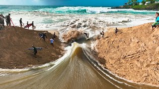 RIVER MEETS OCEAN | SURFERS CREATE WAVES