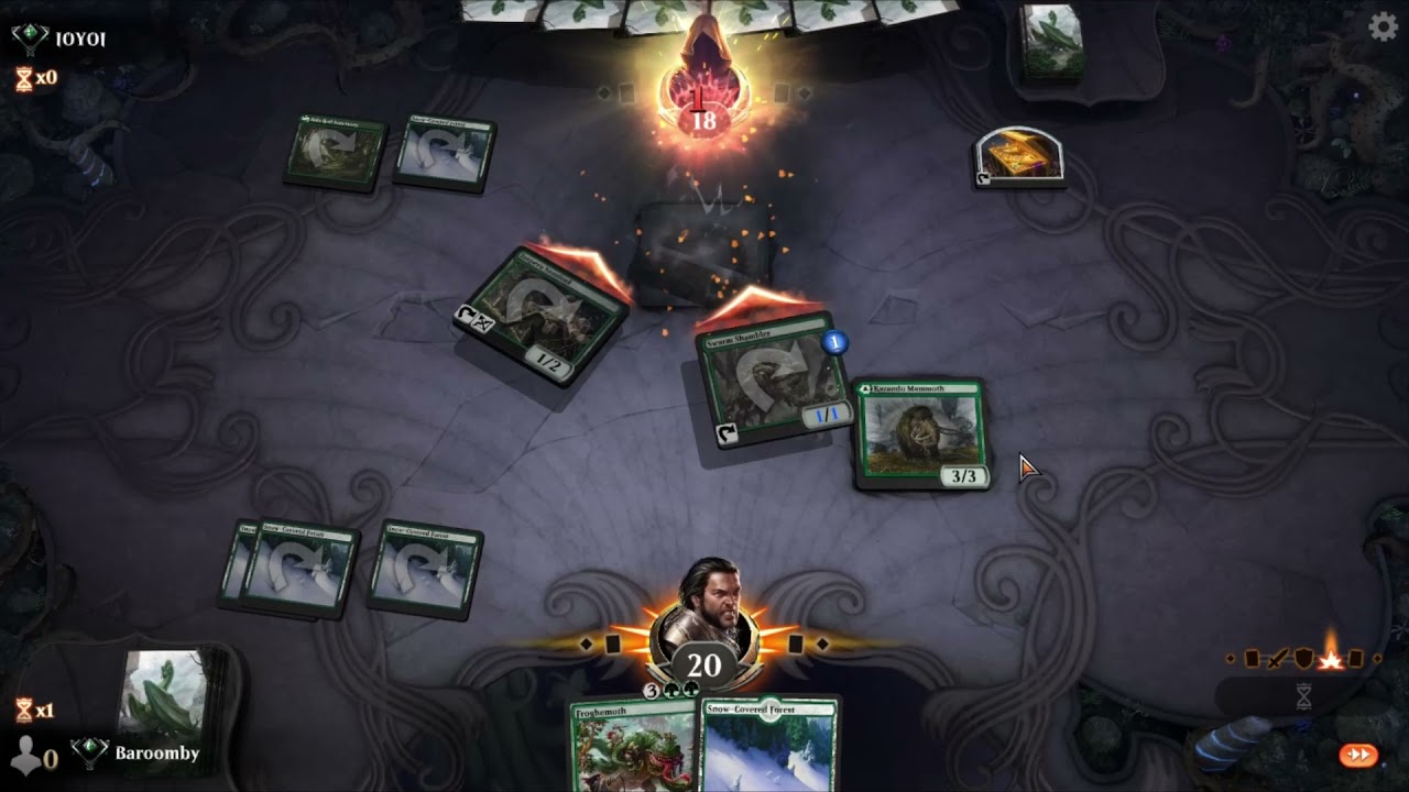 MTG Arena Standard 2022   Mono Green Aggro vs WG Ramp