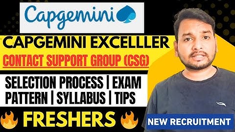 Capgemini Exceller Hiring 2025 – Exam Pattern, Syllabus & Selection Process (Full Guide)