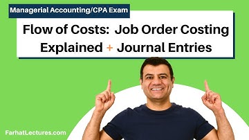 The Flow of Costs: Job Order Costing + Journal Entries.
