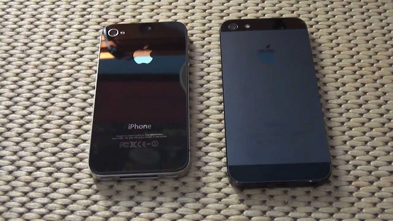 Comparativo: iPhone 4S e iPhone 5 - iOS 6 - YouTube