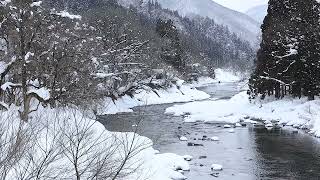 川と雪景色　12時間　水の音　自然風景　環境音　作業用BGM　｜Relaxing Nature Sound Video by Relaxing BGV / 日本の水の音と映像channel 25 views 3 weeks ago 12 hours