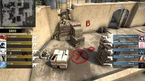 CSGO - Dust 2 - Ninja Defuse at B in Silver 4 - who smoke the bomb omg