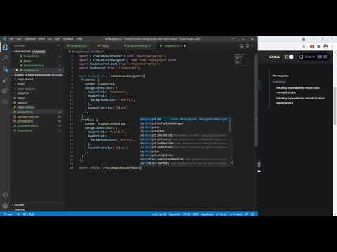 change navigation header background color react native - YouTube
