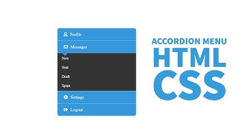 Cool Accordion Menu in HTML and CSS | Simple And Elegant