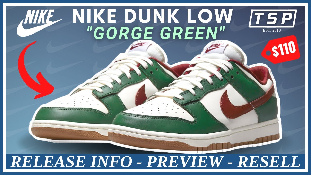 NIKE DUNK LOW - GORGE GREEN | DETAILED LOOK, PRICE (WHERE TO BUY, INFO ...