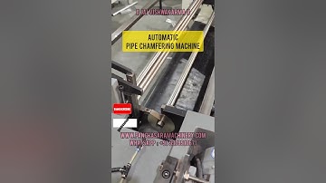 Automatic Pipe Chamfering Machine I Double Head Chamfering Machine #shorts #chamfer #chamfering