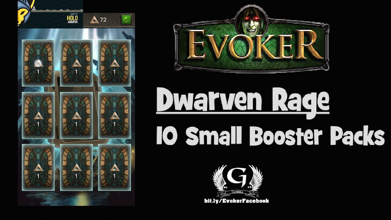 EVOKER: DWARVEN RAGE - 10 Small Booster Packs | BenitoLPGames - YouTube